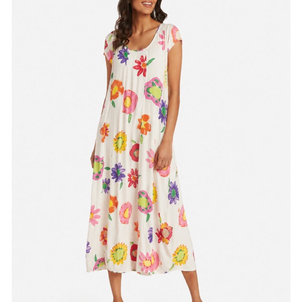 JAMS WORLD Vintage Foral Midi Dress Medium M
